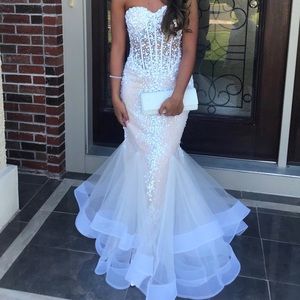 Jovani White Prom Dress